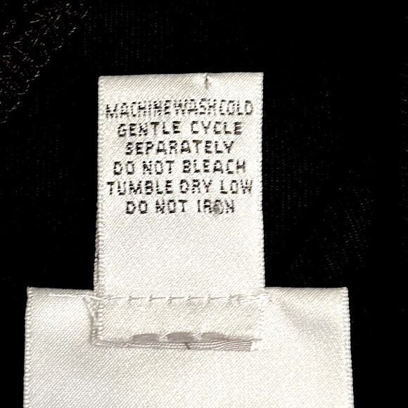 Chico’s Travelers Tunic Top Size 3 XL Size 16 Black Faux Wrap - Picture 12 of 14